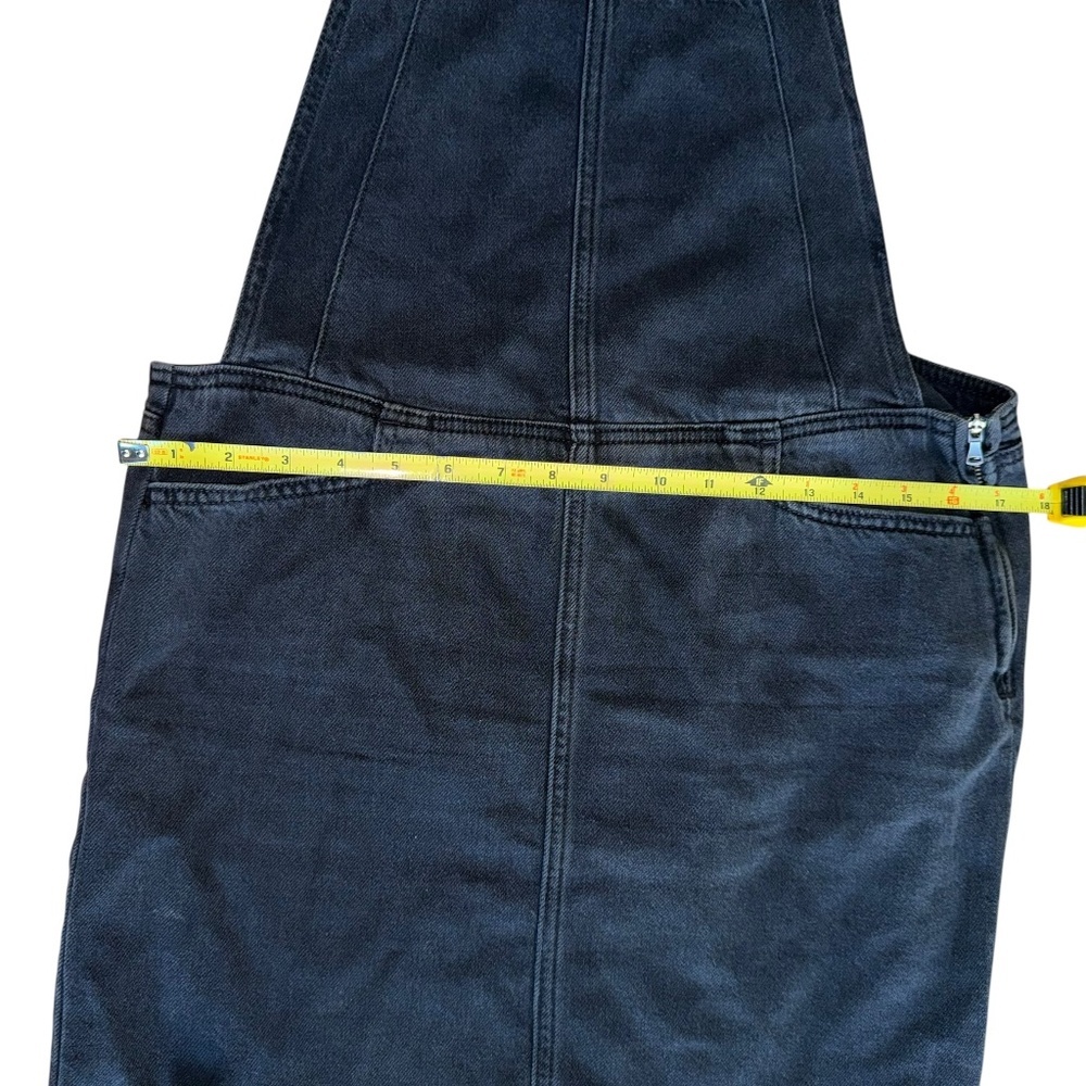Paige Womens Etta Black Denim Overall Dress Womens Size 28 - Picture 4 of 8
